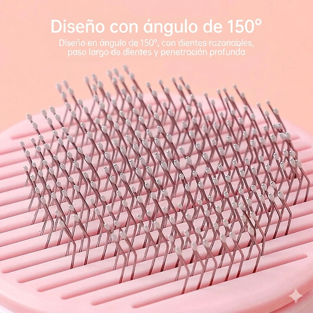 Cepillo Carda Autolimpiante para Perros y Gatos