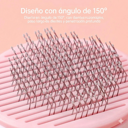 Cepillo Carda Autolimpiante para Perros y Gatos