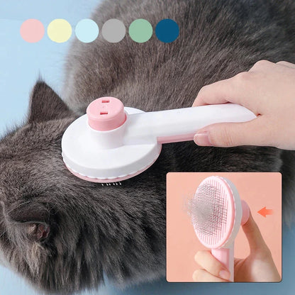 Cepillo Carda Autolimpiante para Perros y Gatos